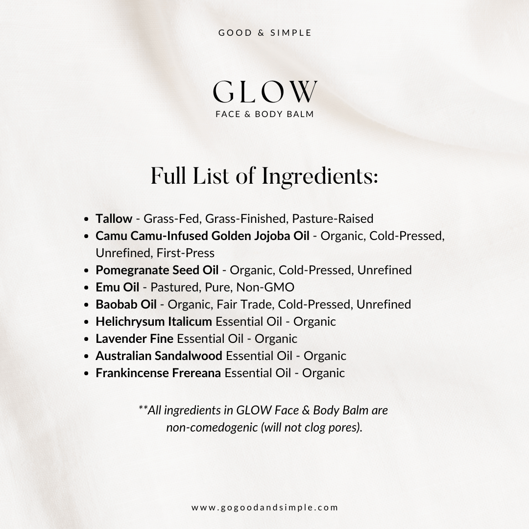 GLOW Balm Ingredients