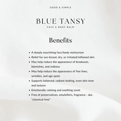 BLUE TANSY Whipped Balm Benefits